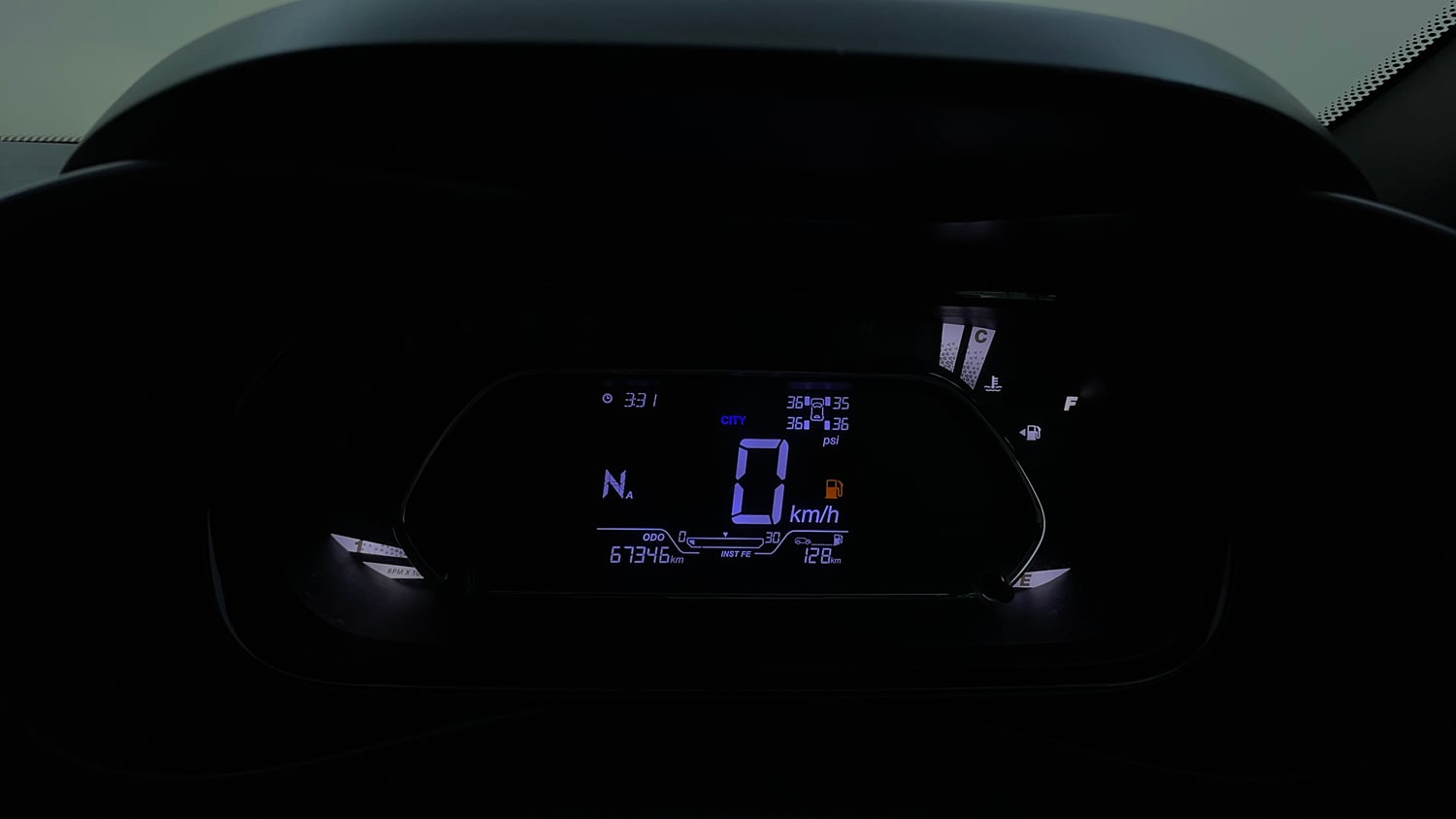 Used 2022 Tata Nexon XZA Plus (Premium) Dark Edition Petrol Automatic interior CLUSTERMETER VIEW