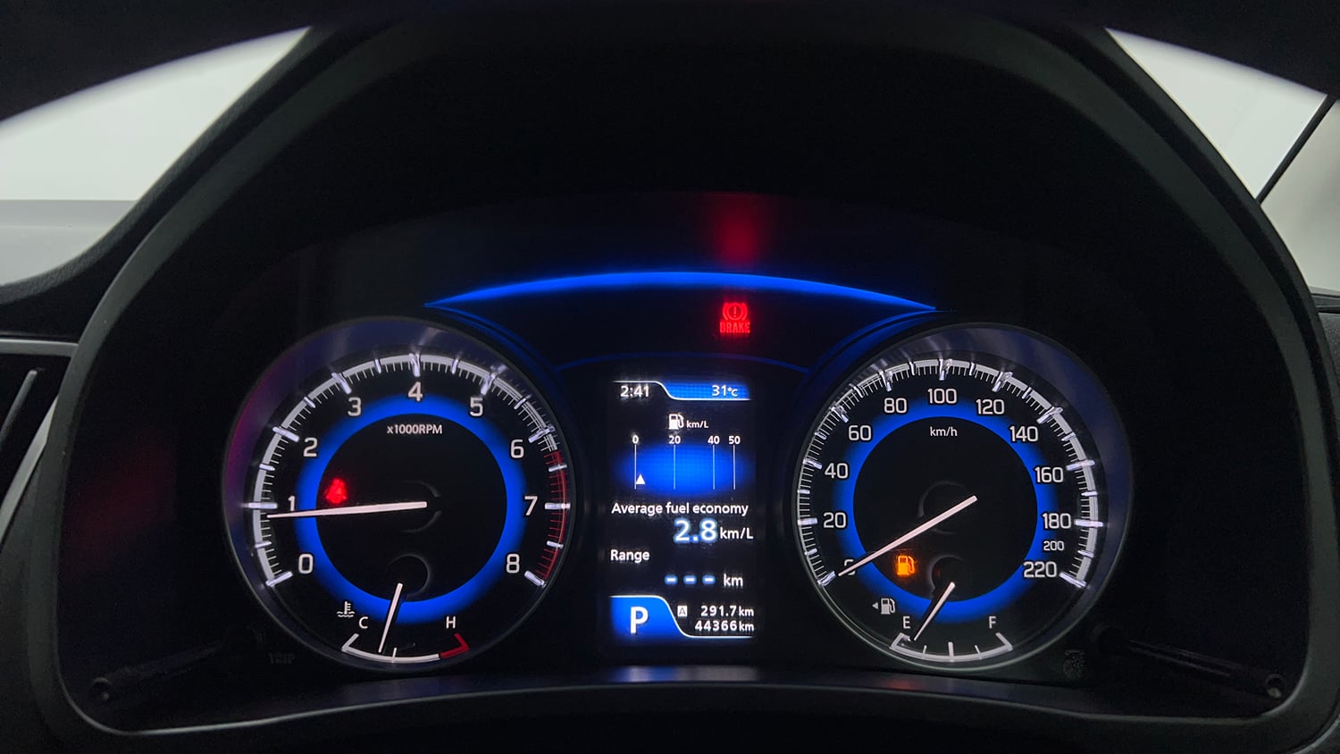 Used 2019 Toyota Glanza V CVT Petrol Automatic interior CLUSTERMETER VIEW