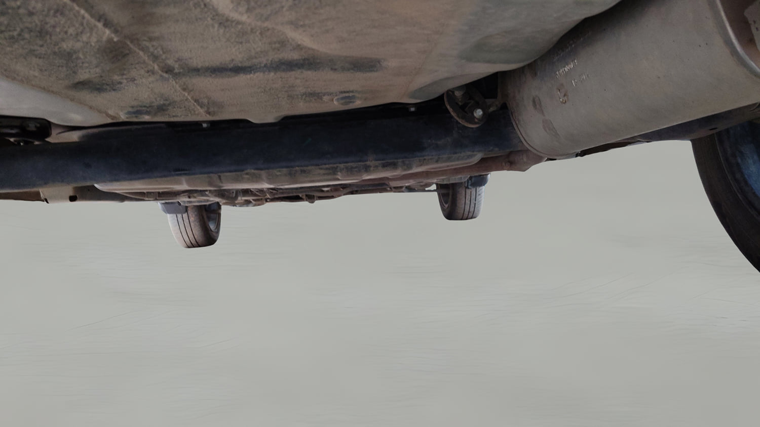 Used 2025 Tata Tigor XZ Plus LUX Petrol Manual extra REAR UNDERBODY VIEW (TAKEN FROM REAR)