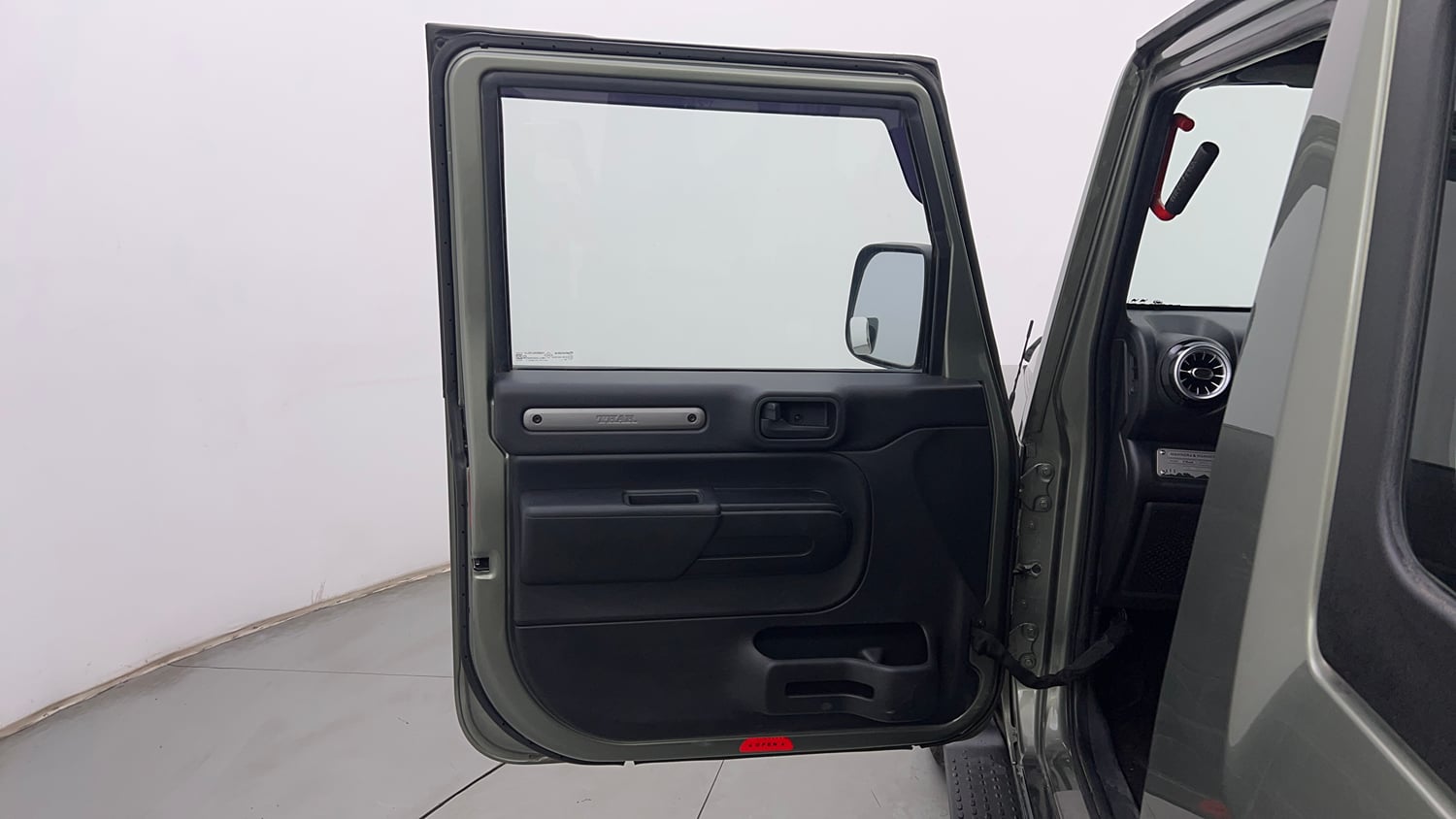 Used 2022 mahindra Thar LX Hard Top Petrol AT 4WD Petrol Automatic interior LEFT FRONT DOOR OPEN VIEW