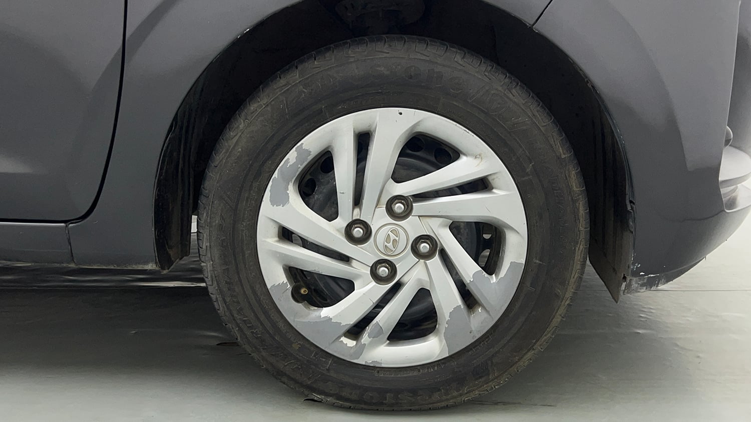 Used 2021 Hyundai Grand i10 Nios Magna 1.2 Kappa VTVT CNG Cng Manual tyres RIGHT FRONT TYRE RIM VIEW