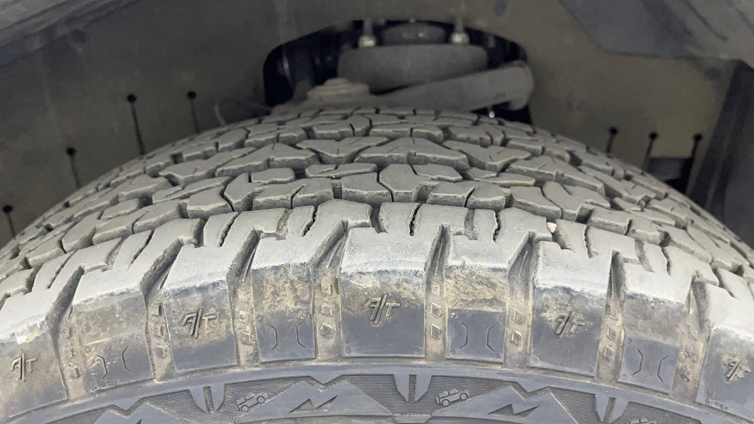 Used 2026 Mahindra Thar Roxx AX7 L Diesel AT 2WD Diesel Automatic tyres RIGHT FRONT TYRE TREAD VIEW