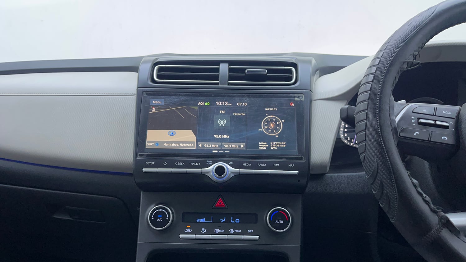 Used 2021 Hyundai Creta SX (O) 1.5 Petrol IVT Petrol Automatic interior MUSIC SYSTEM & AC CONTROL VIEW