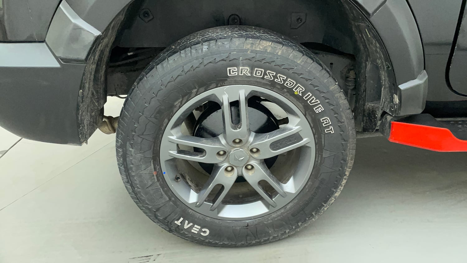Used 2024 Mahindra Thar LX Hard Top Diesel MT 4WD Diesel Manual tyres RIGHT REAR TYRE RIM VIEW