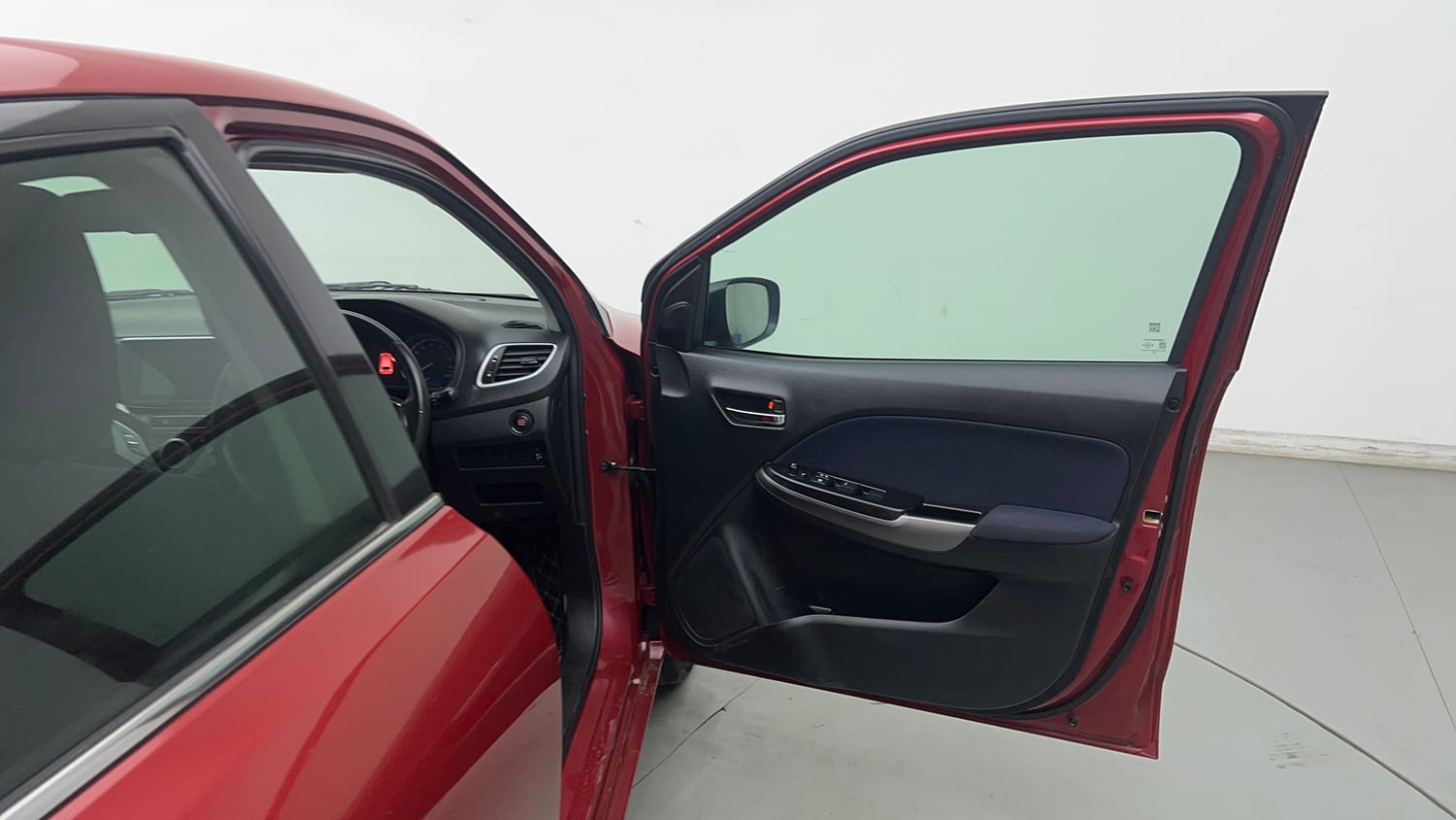 Used 2019 Toyota Glanza V CVT Petrol Automatic interior RIGHT FRONT DOOR OPEN VIEW