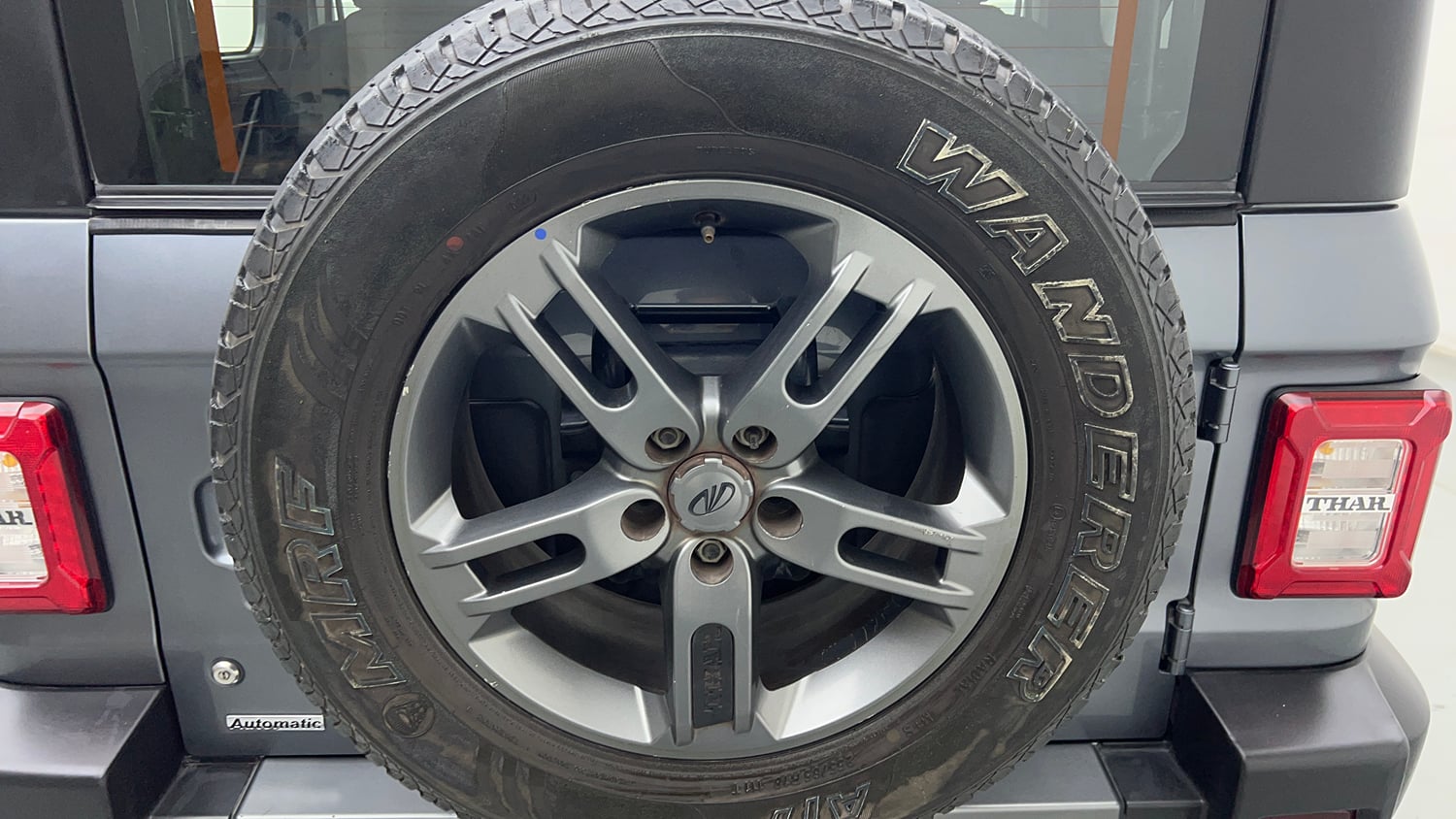 Used 2022 mahindra Thar LX Hard Top Petrol AT 4WD Petrol Automatic tyres SPARE TYRE VIEW
