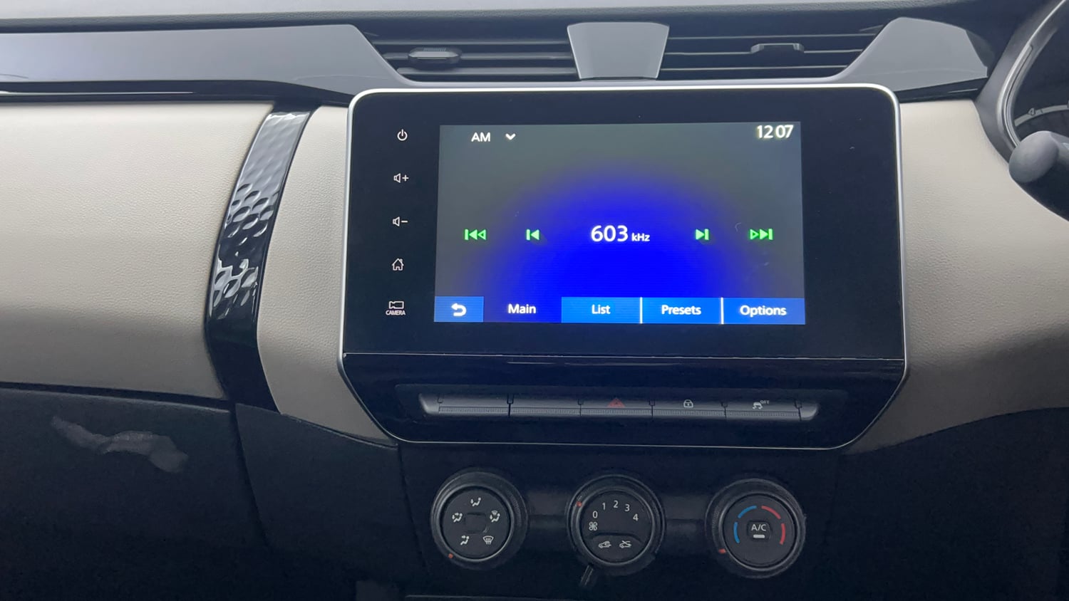 Used 2026 Nissan Gravite Acenta MT Petrol Manual interior MUSIC SYSTEM & AC CONTROL VIEW
