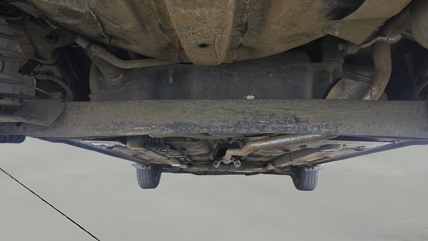 Used 2019 Hyundai Santro Magna Petrol Manual extra REAR UNDERBODY VIEW (TAKEN FROM REAR)