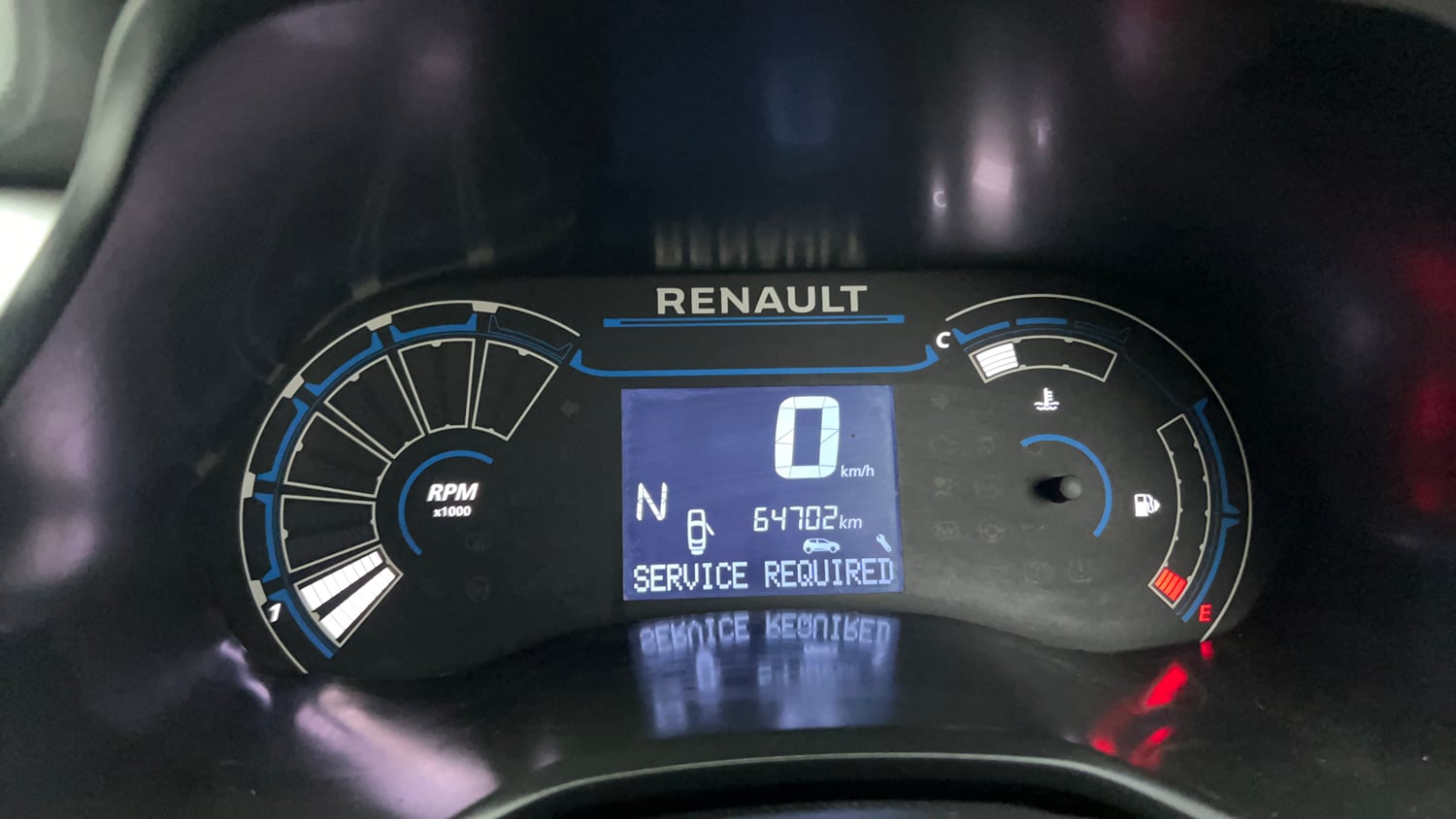 Used 2021 Renault Triber RXZ EASY-R AMT Petrol Automatic interior CLUSTERMETER VIEW
