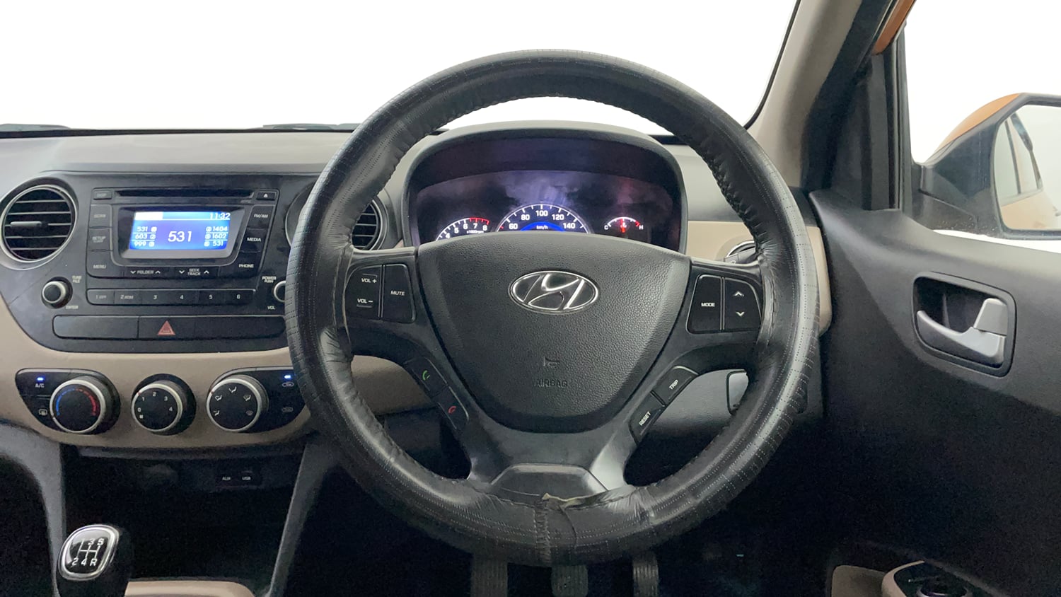 Used 2015 Hyundai Grand i10 Asta 1.2 Kappa VTVT Petrol Manual interior STEERING VIEW