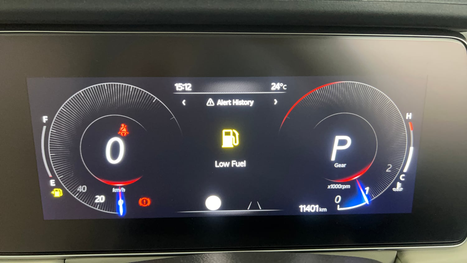 Used 2024 Mahindra XUV700 AX7 Luxury Pack Petrol AT 7 STR Petrol Automatic interior CLUSTERMETER VIEW