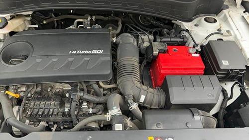 Used 2022 Kia Seltos GTX Plus 1.4 DCT Petrol Automatic engine ENGINE LEFT SIDE VIEW