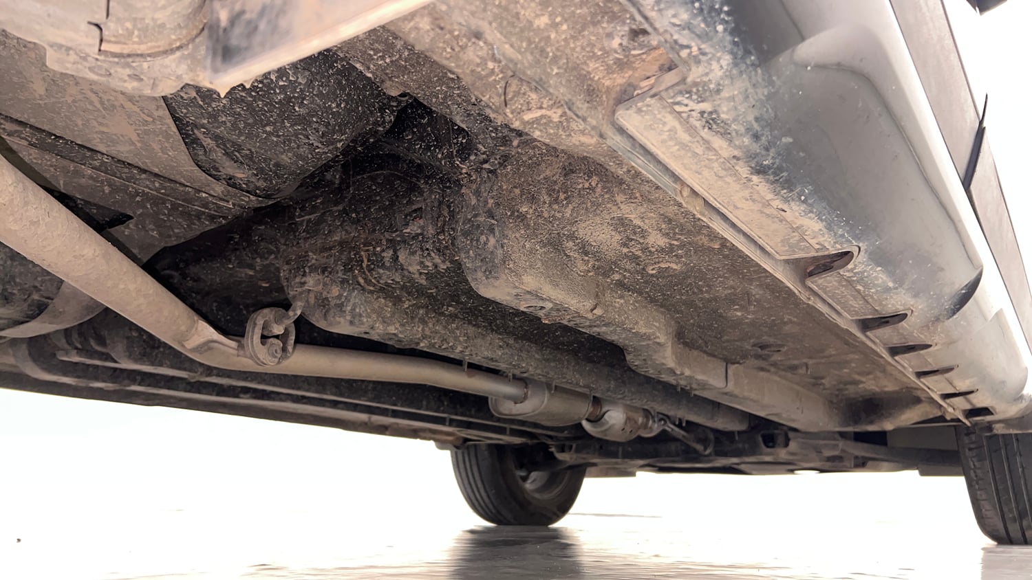 Used 2023 Hyundai Creta SX (O) 1.5 Petrol IVT Knight Petrol Automatic extra REAR RIGHT UNDERBODY VIEW