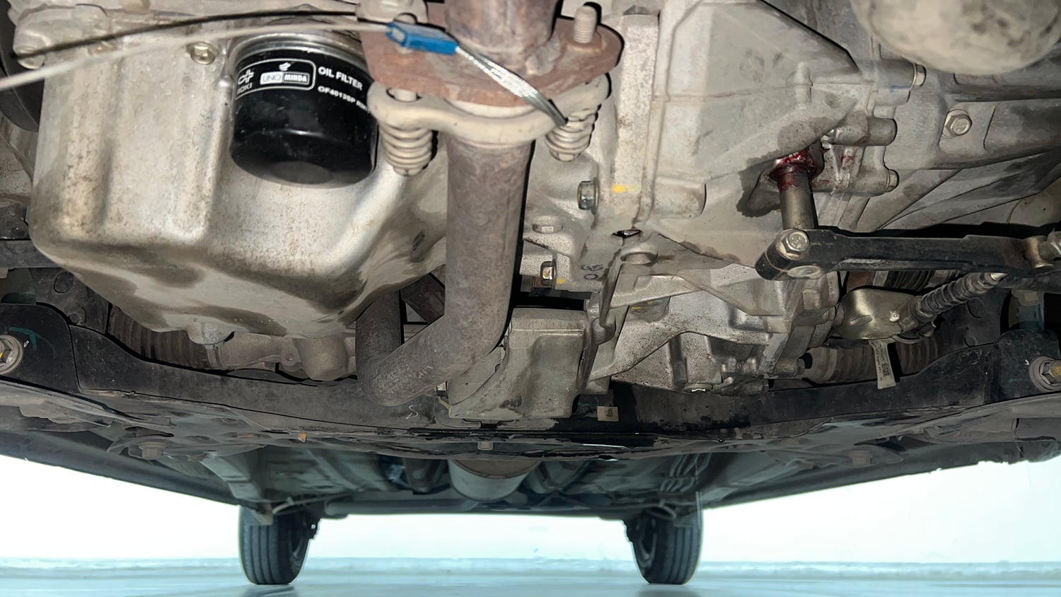 Used 2024 Maruti Suzuki Wagon R VXI 1.0 Petrol Manual extra FRONT LEFT UNDERBODY VIEW
