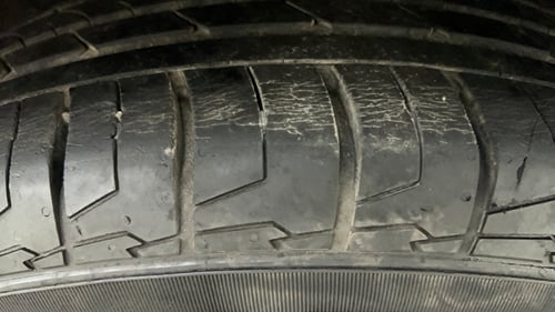 Used 2022 Kia Seltos GTX Plus 1.4 DCT Petrol Automatic tyres RIGHT FRONT TYRE TREAD VIEW