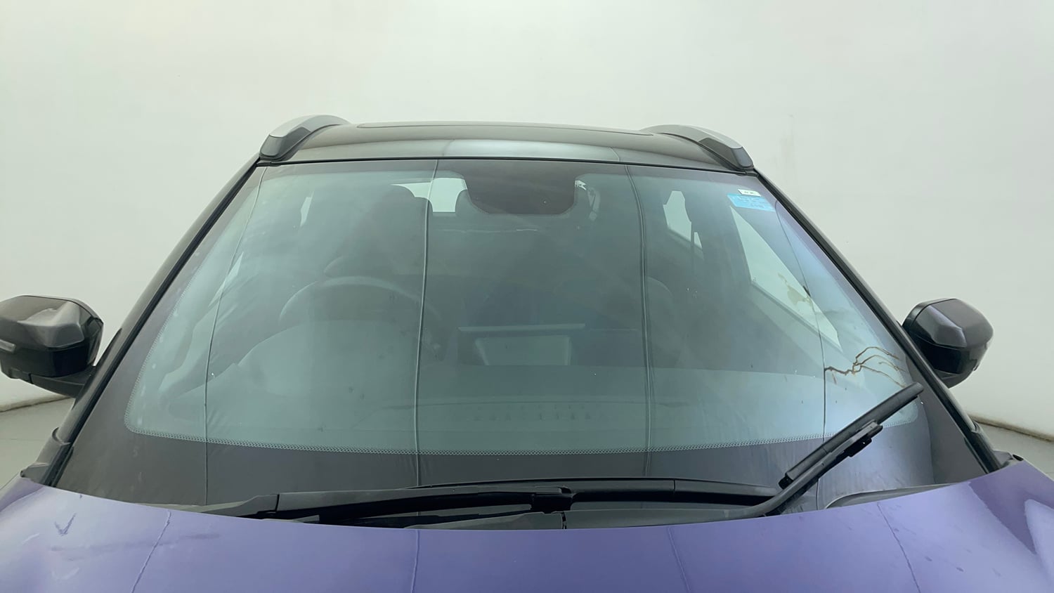 Used 2023 Tata Nexon Fearless Plus S Purple 1.2 Revotron Petrol 7DCA Dual Tone Petrol Automatic exterior FRONT WINDSHIELD VIEW