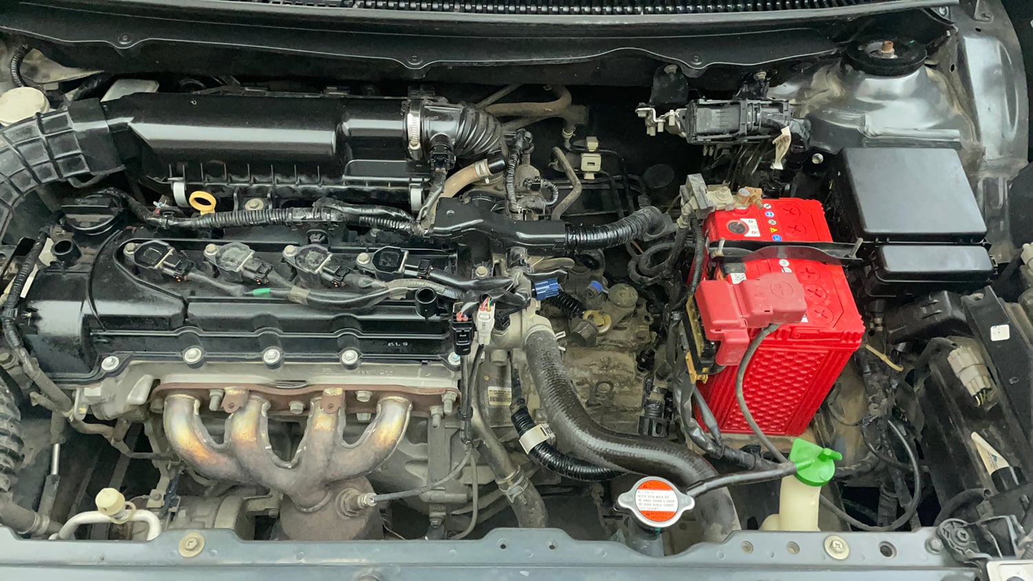Used 2019 Maruti Suzuki Baleno Delta Petrol Manual engine ENGINE LEFT SIDE VIEW