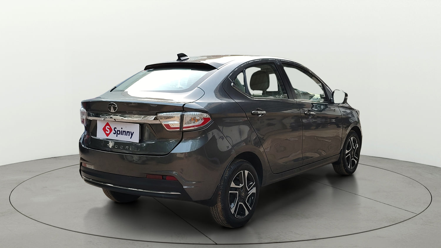 Used 2025 Tata Tigor XZ Plus LUX Petrol Manual exterior RIGHT REAR CORNER VIEW