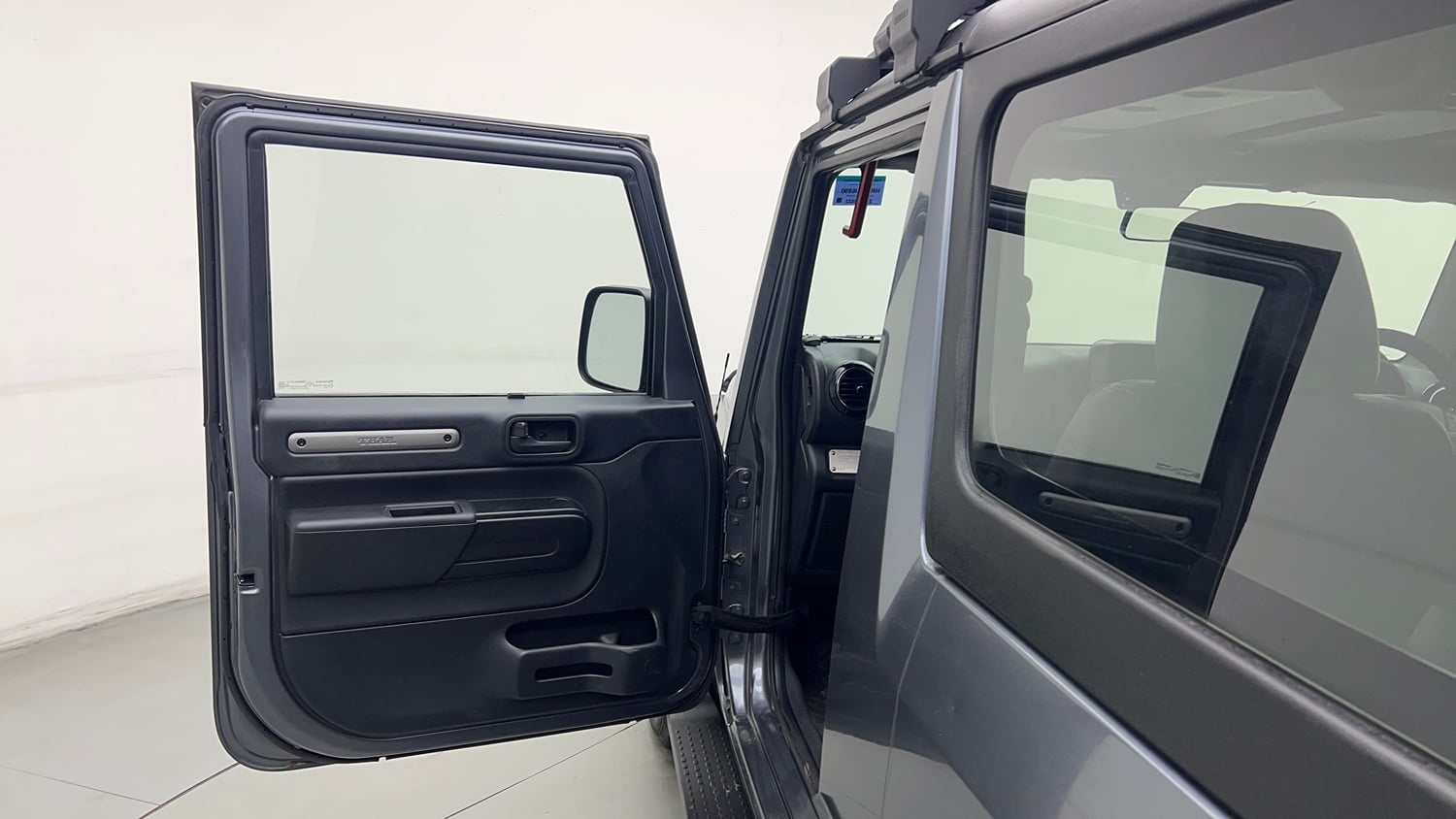 Used 2022 mahindra Thar LX Hard Top Petrol AT 4WD Petrol Automatic interior LEFT FRONT DOOR OPEN VIEW