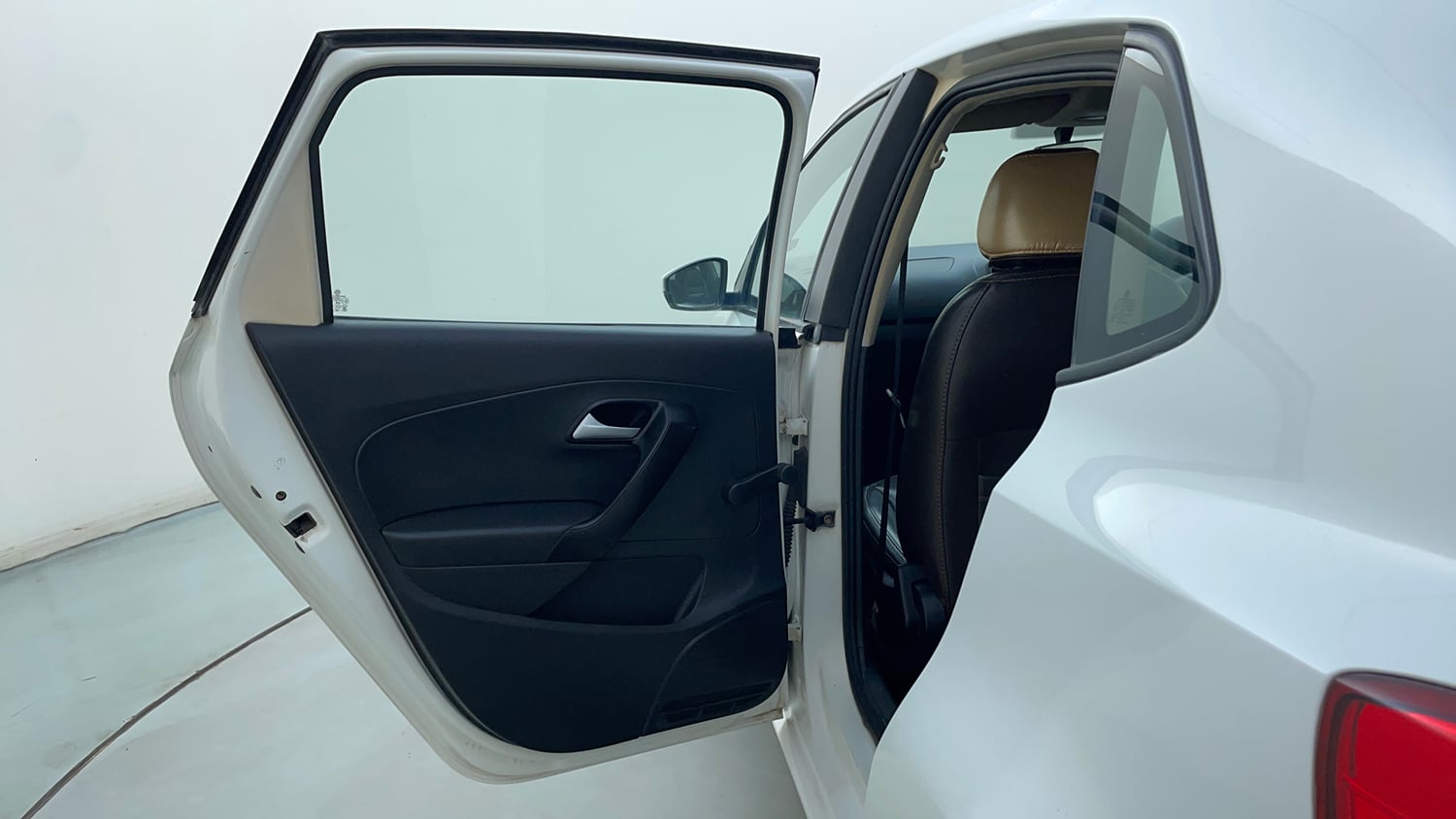 Used 2015 Volkswagen Polo Trendline 1.2L (P) Petrol Manual interior LEFT REAR DOOR OPEN VIEW