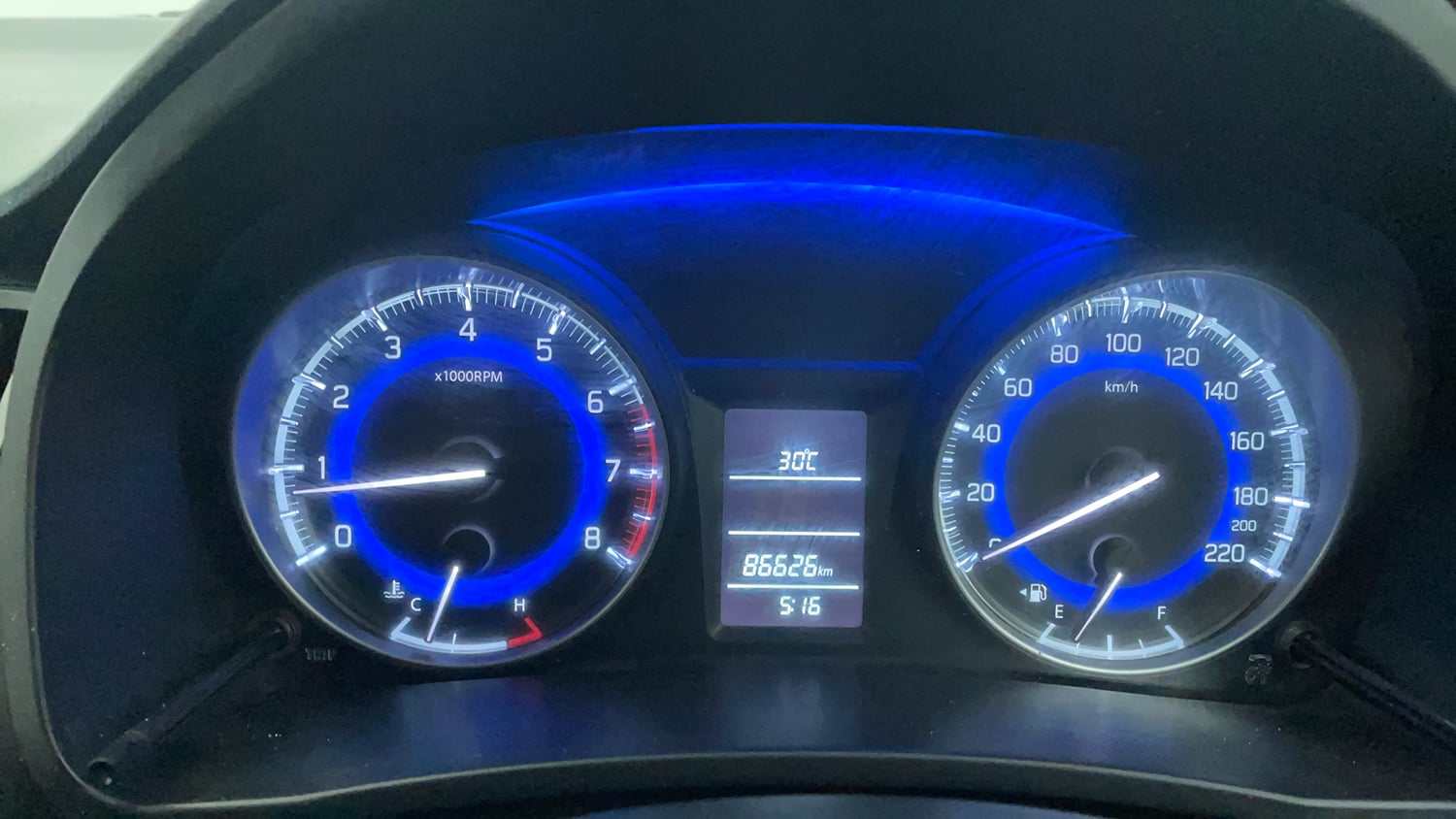 Used 2019 Maruti Suzuki Baleno Delta Petrol Manual interior CLUSTERMETER VIEW