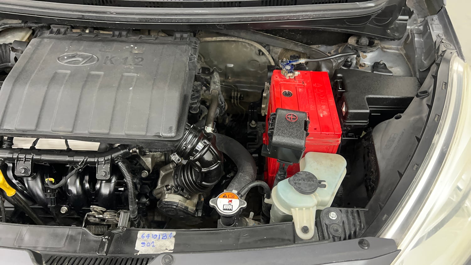 Used 2016 Hyundai Grand i10 Sportz 1.2 Kappa VTVT Petrol Manual engine ENGINE LEFT SIDE VIEW