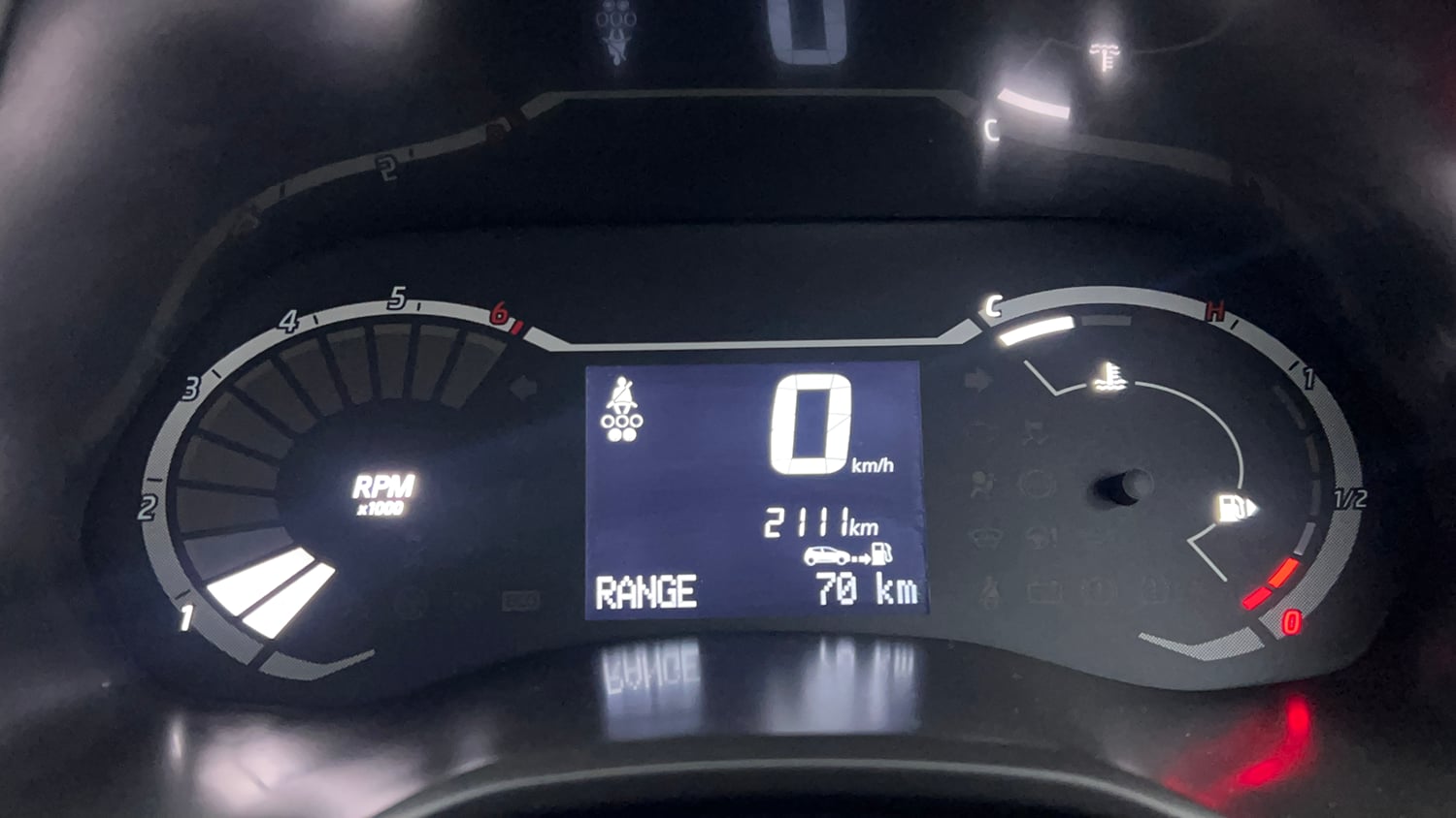 Used 2026 Nissan Gravite Acenta MT Petrol Manual interior CLUSTERMETER VIEW