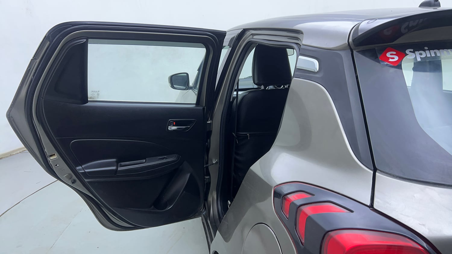 Used 2022 Maruti Suzuki Swift VXi Petrol Manual interior LEFT REAR DOOR OPEN VIEW