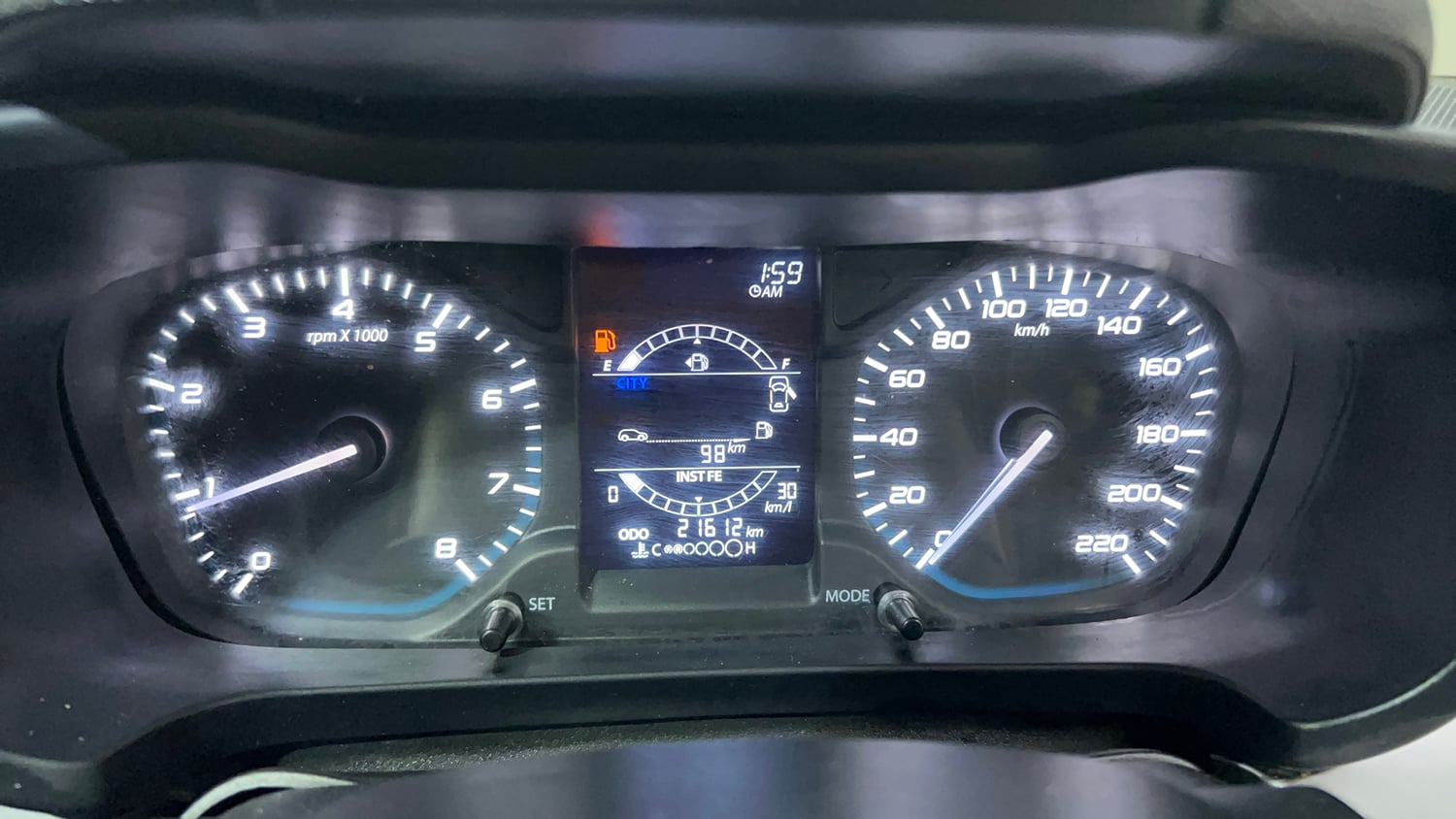 Used 2024 Tata Altroz XM Petrol Petrol Manual interior CLUSTERMETER VIEW
