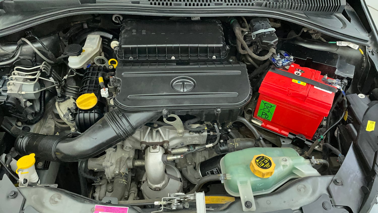 Used 2021 Tata Tiago XZ Petrol Manual engine ENGINE LEFT SIDE VIEW