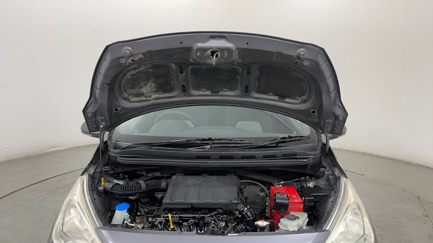 Used 2016 Hyundai Grand i10 Sportz 1.2 Kappa VTVT Petrol Manual engine ENGINE & BONNET OPEN FRONT VIEW