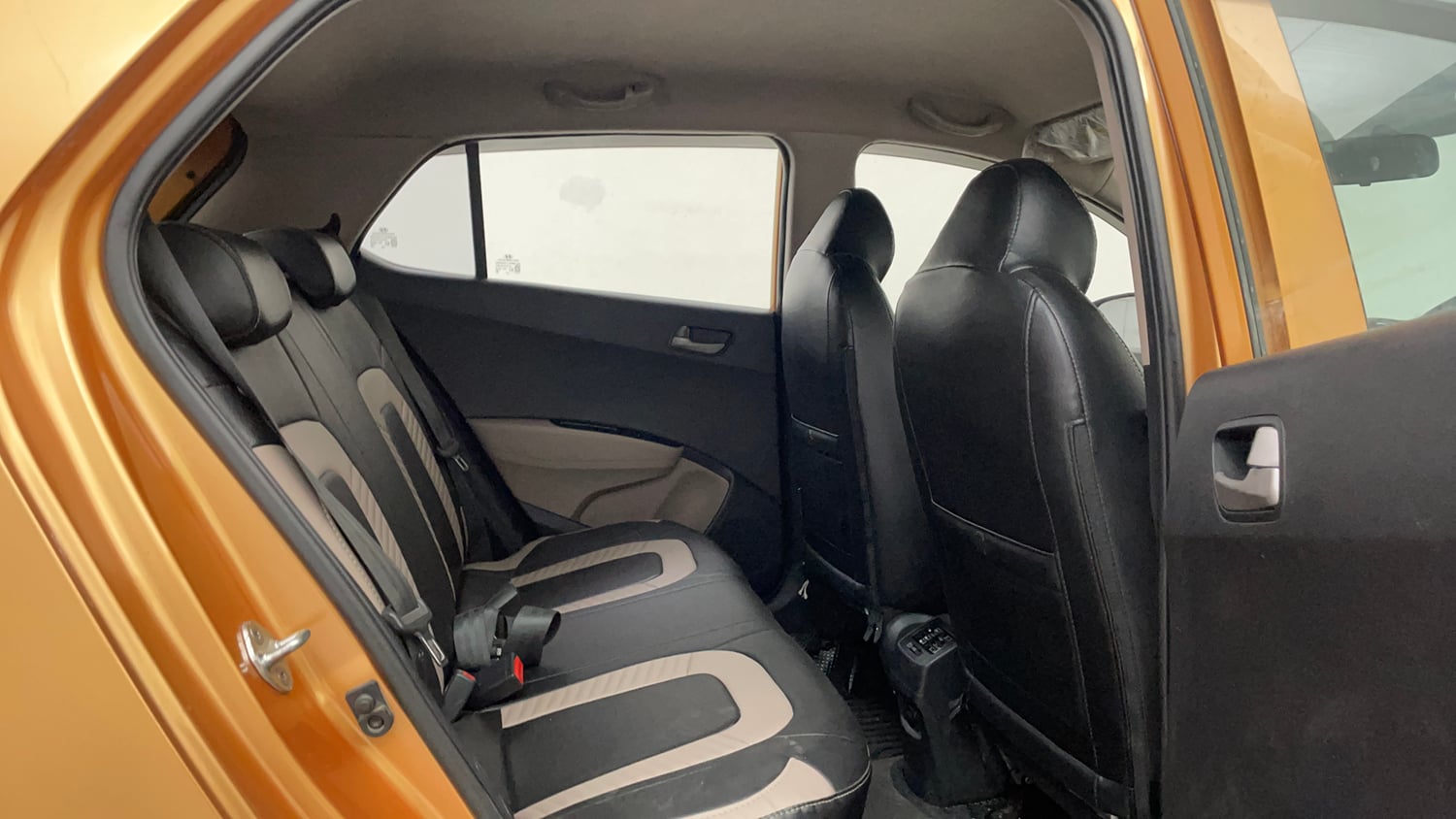 Used 2015 Hyundai Grand i10 Asta 1.2 Kappa VTVT Petrol Manual interior RIGHT SIDE REAR DOOR CABIN VIEW