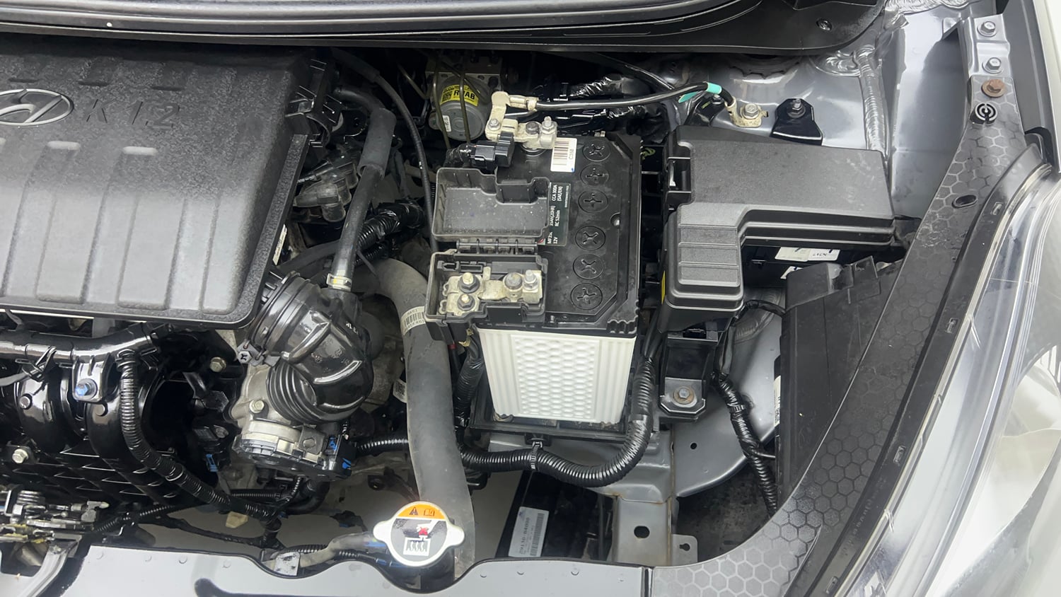 Used 2023 Hyundai Aura SX 1.2 Petrol Petrol Manual engine ENGINE LEFT SIDE VIEW