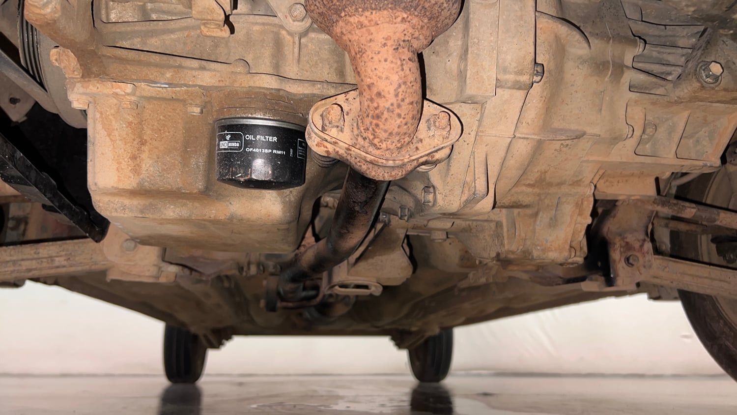Used 2013 Maruti Suzuki Alto K10 VXi Petrol Manual extra FRONT LEFT UNDERBODY VIEW