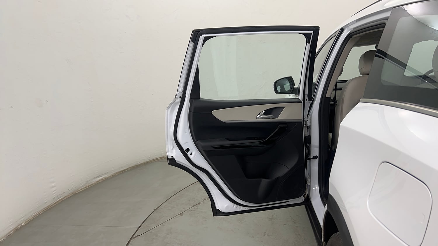 Used 2024 Mahindra XUV700 AX7 Luxury Pack Petrol AT 7 STR Petrol Automatic interior LEFT REAR DOOR OPEN VIEW
