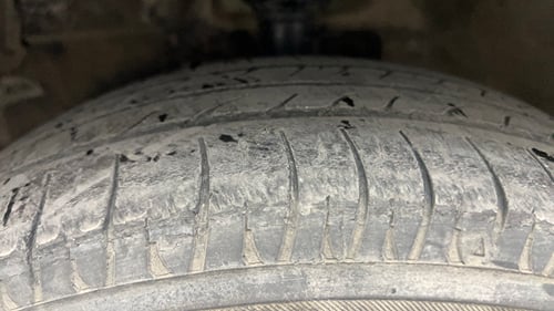 Used 2015 Maruti Suzuki Celerio VXi AMT Petrol Automatic tyres LEFT FRONT TYRE TREAD VIEW