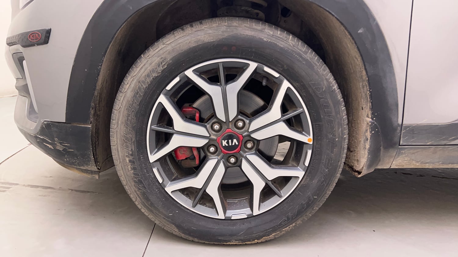 Used 2020 Kia Seltos GTX Plus AT 1.5 Diesel Diesel Automatic tyres LEFT FRONT TYRE RIM VIEW
