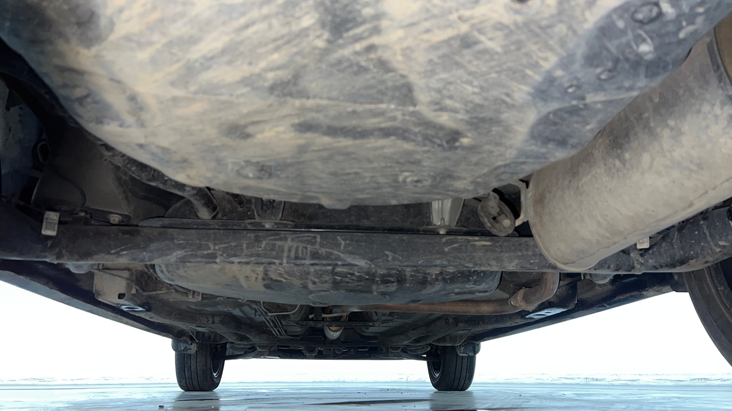 Used 2021 Tata Tigor XZ Plus Petrol Manual extra REAR UNDERBODY VIEW (TAKEN FROM REAR)