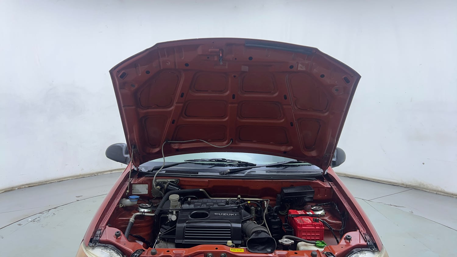 Used 2013 Maruti Suzuki Alto K10 VXi Petrol Manual engine ENGINE & BONNET OPEN FRONT VIEW