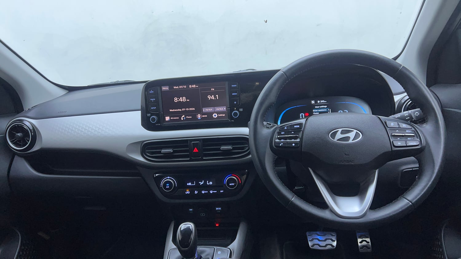 Used 2023 Hyundai Exter SX (O) 1.2 AMT Petrol Automatic interior DASHBOARD VIEW