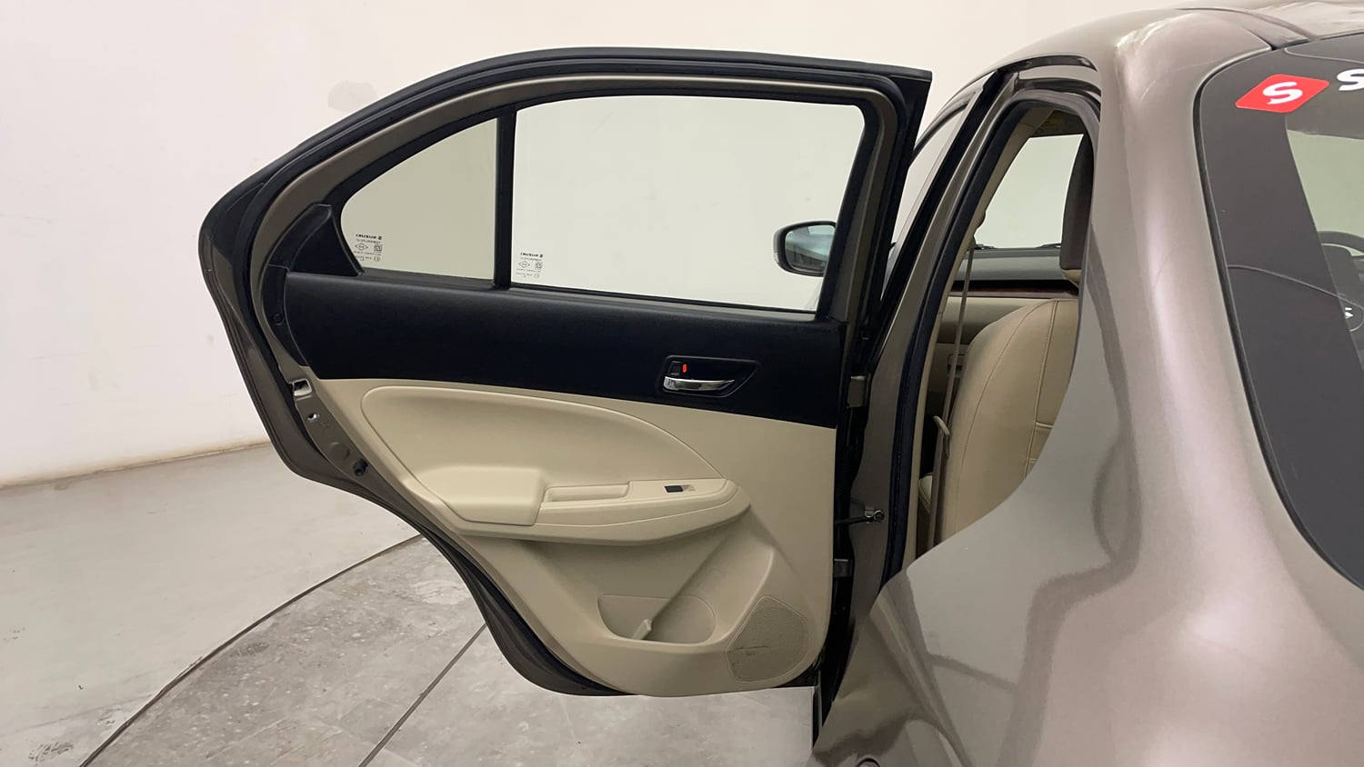 Used 2019 Maruti Suzuki Dzire VXi Petrol Manual interior LEFT REAR DOOR OPEN VIEW