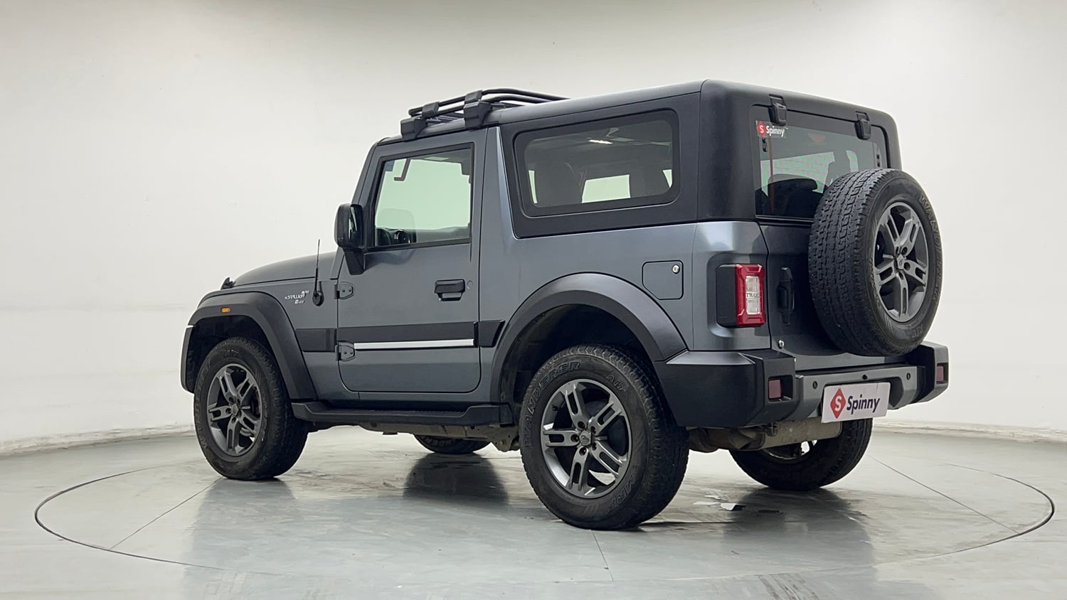 Used 2022 mahindra Thar LX Hard Top Petrol AT 4WD Petrol Automatic exterior LEFT REAR CORNER VIEW