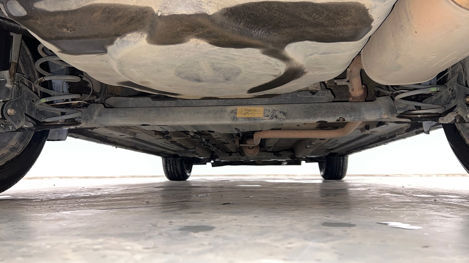 Used 2022 Tata Altroz XZ Plus Petrol Dark Edition Petrol Manual extra REAR UNDERBODY VIEW (TAKEN FROM REAR)