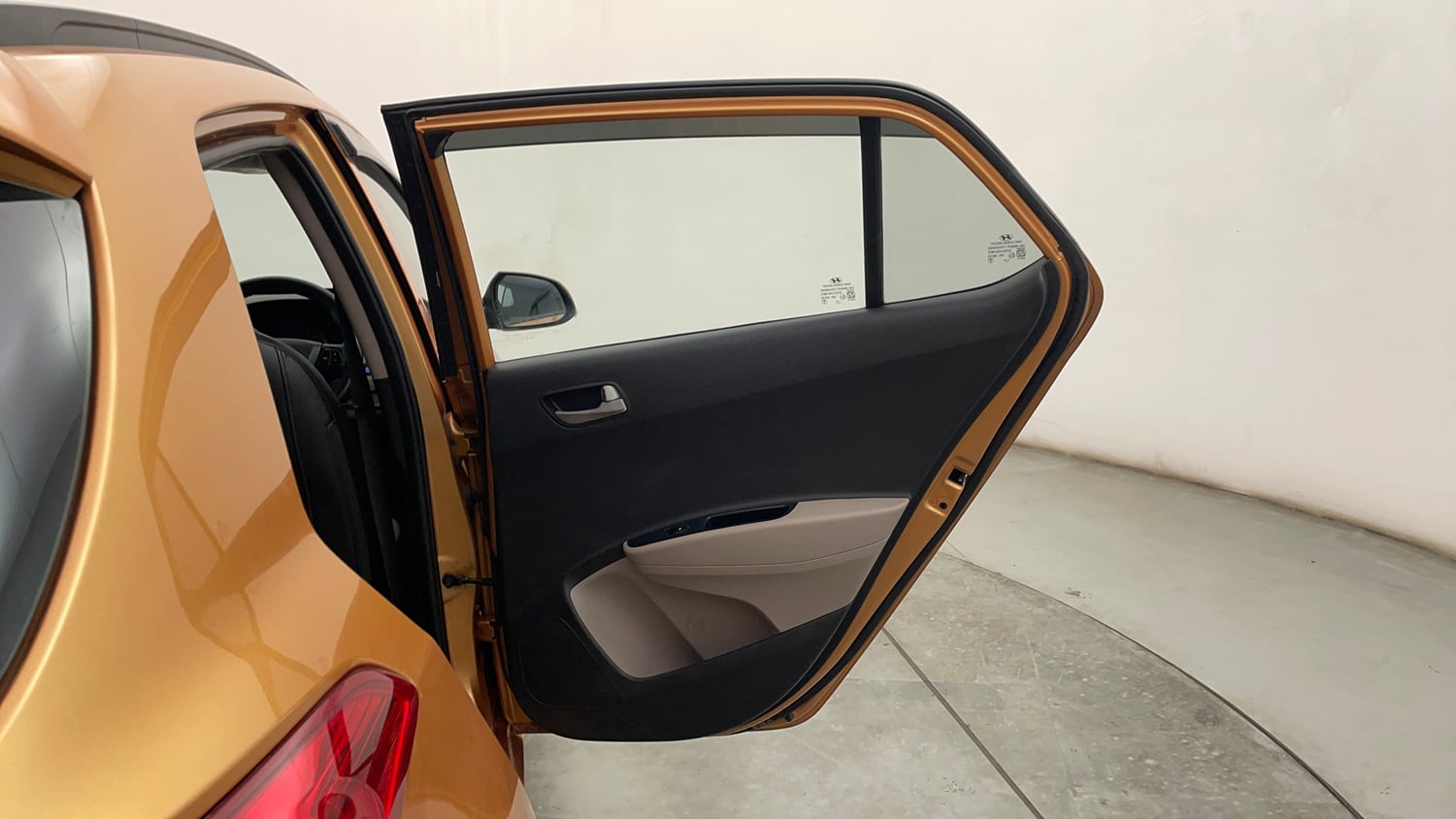 Used 2015 Hyundai Grand i10 Asta 1.2 Kappa VTVT Petrol Manual interior RIGHT REAR DOOR OPEN VIEW