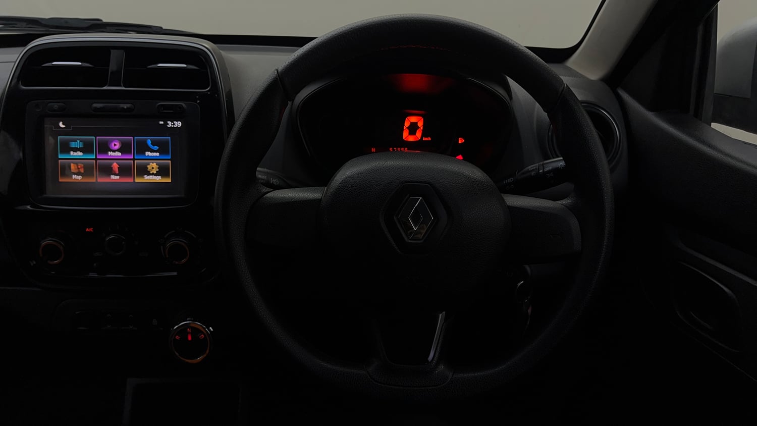Used 2017 Renault Kwid 1.0 RXL AMT Petrol Automatic interior STEERING VIEW