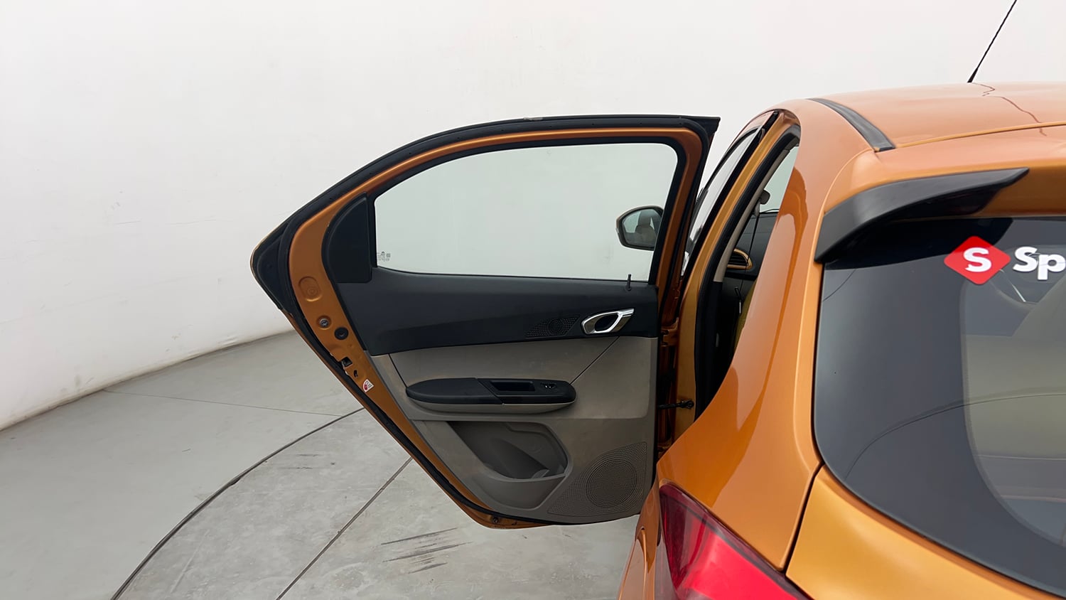 Used 2016 Tata Tiago Revotron XZ Petrol Manual interior LEFT REAR DOOR OPEN VIEW