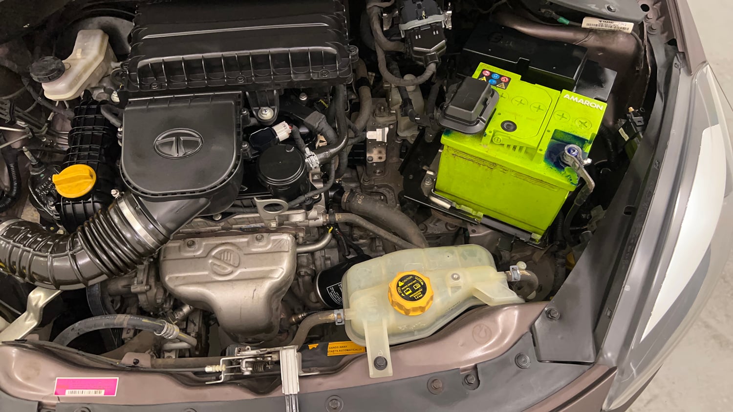 Used 2018 Tata Tigor Revotron XZA Petrol Automatic engine ENGINE LEFT SIDE VIEW