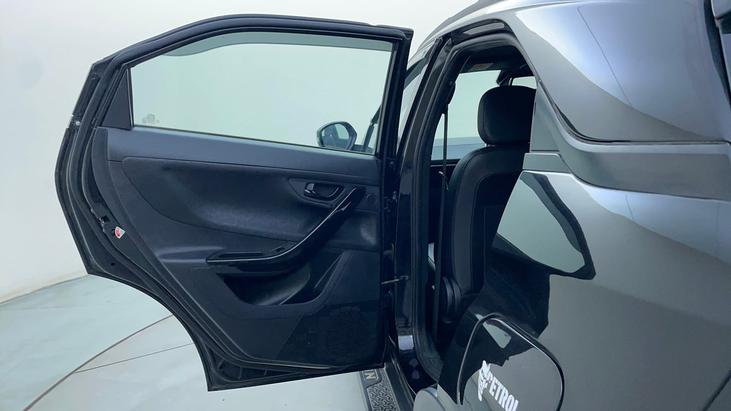 Used 2022 Tata Nexon XZA Plus (Premium) Dark Edition Petrol Automatic interior LEFT REAR DOOR OPEN VIEW