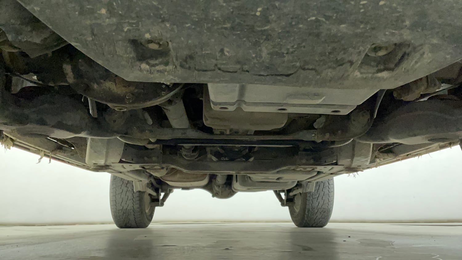 Used 2024 Mahindra Thar LX Hard Top Diesel MT 4WD Diesel Manual extra FRONT LEFT UNDERBODY VIEW
