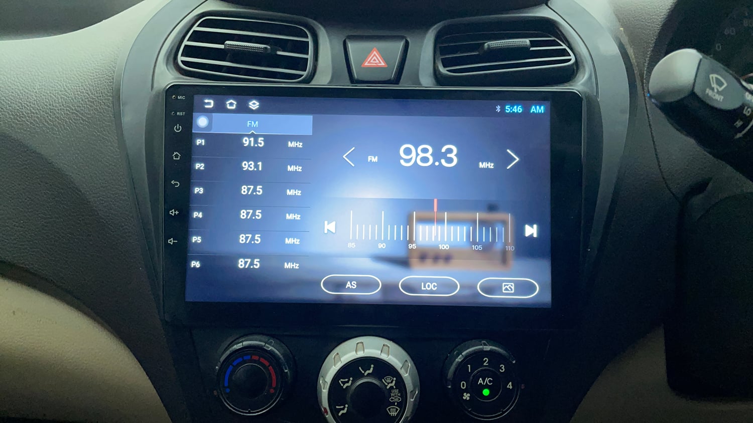 Used 2016 Hyundai Eon Era + Petrol Manual interior MUSIC SYSTEM & AC CONTROL VIEW